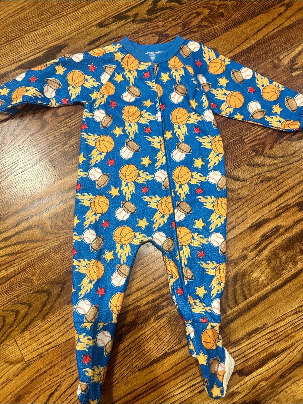 Carter’s Vintage/Y2K Sports Print Footed One-Piece